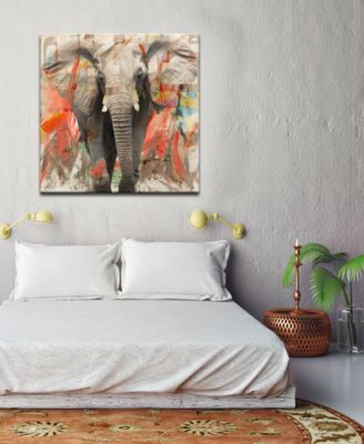 Ready2HangArt 'Saddle Ink Elephant I' Canvas Art Print