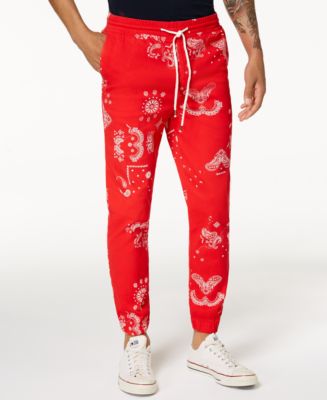 JAY MONTGAT PAISLEY JOGGER PANT - BLACK