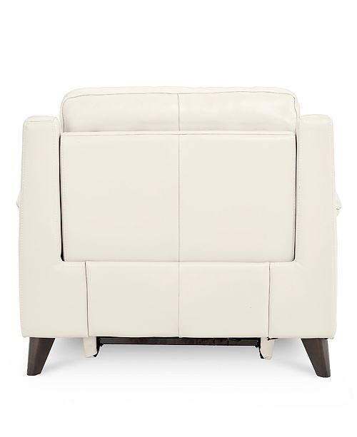 Furniture Milany 46" Leather Power Recliner with Power Headrest and USB