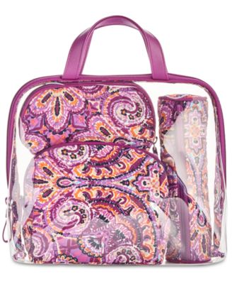 vera bradley 4 piece travel set