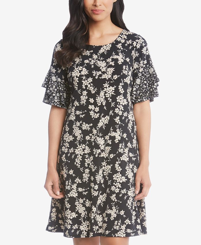 Karen kane ruffle sleeve dress clearance