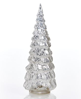 Martha Stewart Collection - LED Antique Silver Finish Glass Tree