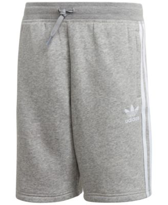 adidas grey fleece shorts