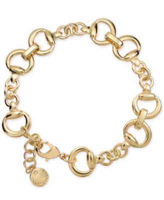 Charter Club - Gold-Tone Horsebit Link Bracelet