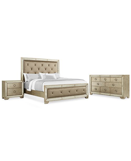furniture ailey king 3-pc. bedroom set (bed, nightstand & dresser