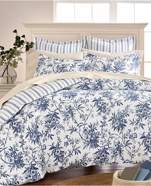 Martha Stewart Collection Closeout Cozy Toile Cotton Flannel Full