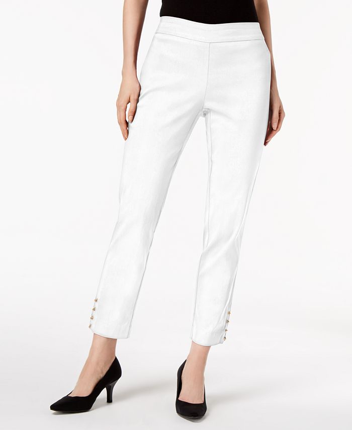 JM Collection Chain-Hem Ankle Pants, Created for Macy's - Macy's