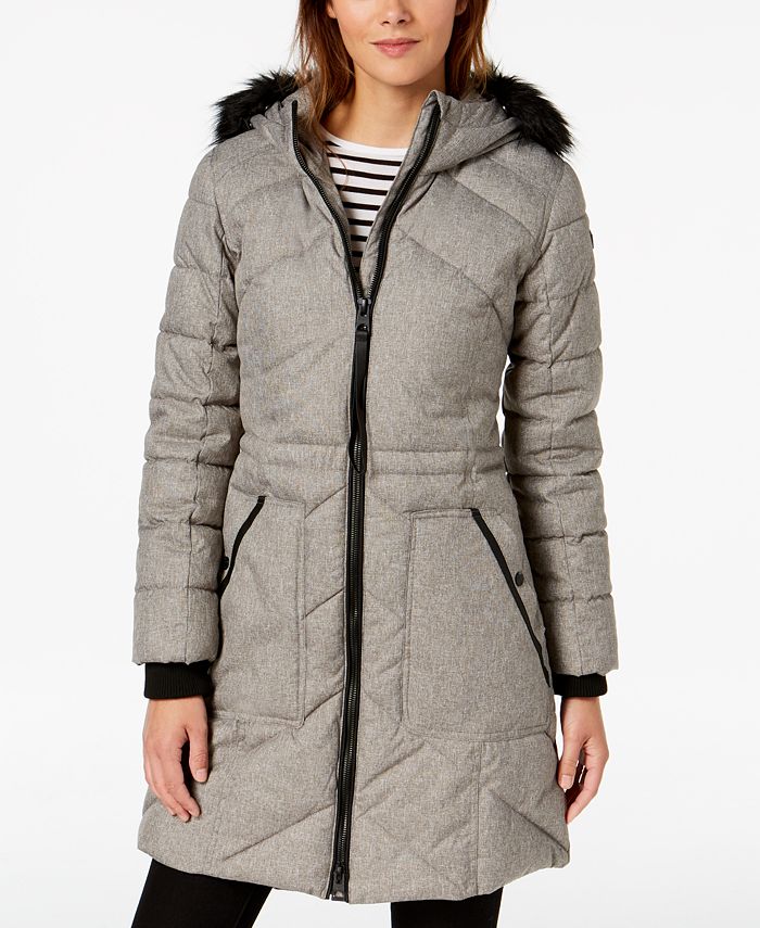 guess mixed media reversible jacket