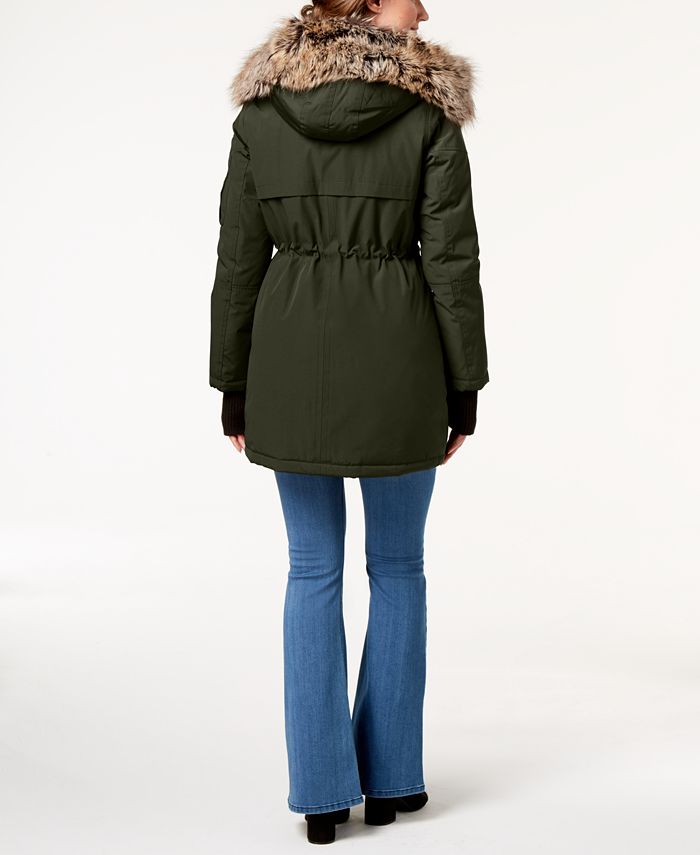 BCBGeneration Faux Fur Trim Hooded Parka Macy s