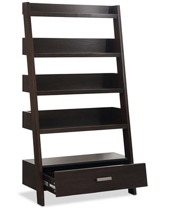 Simpli Home - Pamena Ladder Shelf, Quick Ship