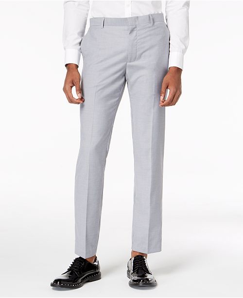 Inc International Concepts Inc Men S Slim Fit Gray Suit Pants