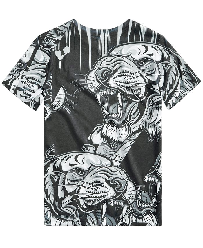 Sean John Big Boys Tiger Graphic-Print T-Shirt - Macy's