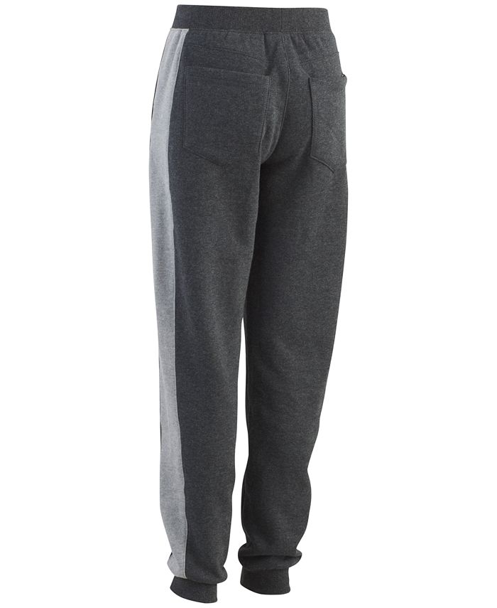 Calvin Klein Big Boys Hatched Pieced Logo Fleece Pants & Reviews ...