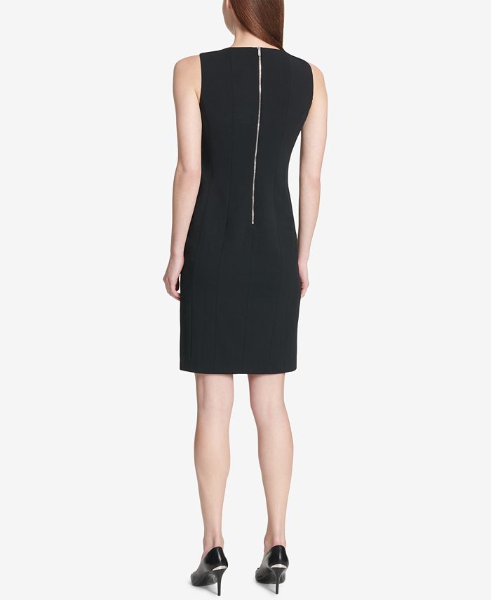 Calvin Klein Studded A-Line Sleeveless Dress - Macy's