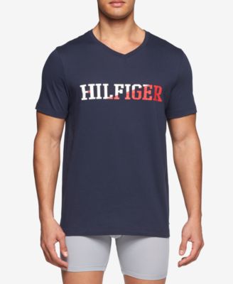 Tommy Hilfiger - Men's Graphic Cotton V-Neck T-Shirt