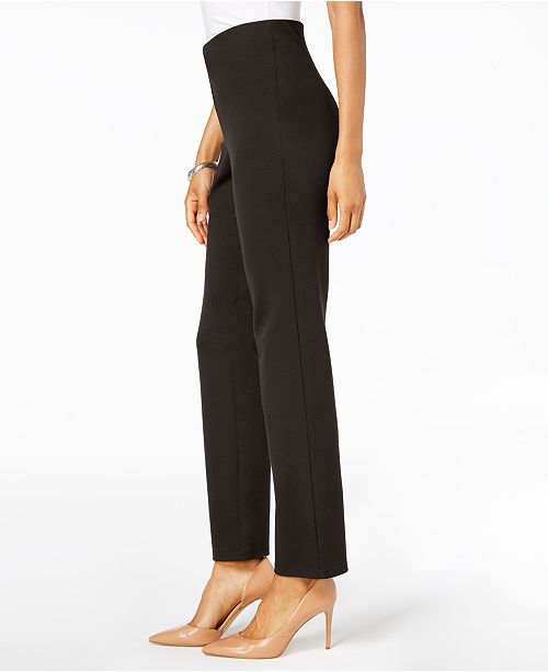JM Collection Hollywood Ponte-Knit Pull-On Pants, Created for Macy's ...