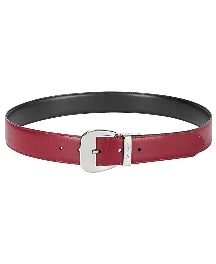 CBelt-5776 Smooth Leather Belt-White main image 0