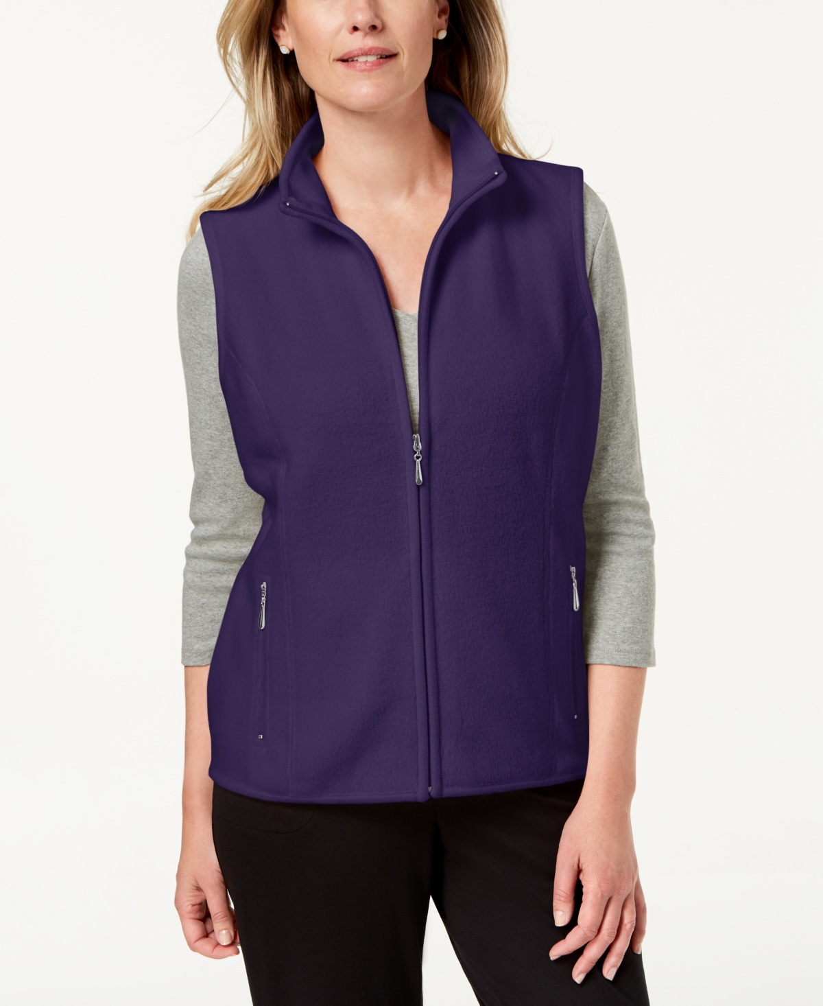 Macy's karen scott fleece vest shop