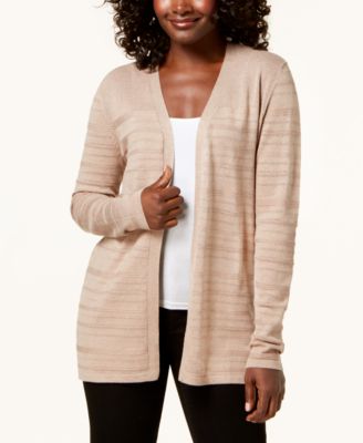 Karen Scott - Pointelle-Knit Cardigan, Created For Macy's