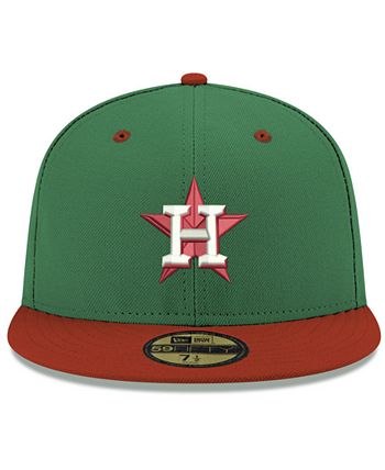 New Era Houston Astros Green Red 59FIFTY FITTED Cap - Macy's