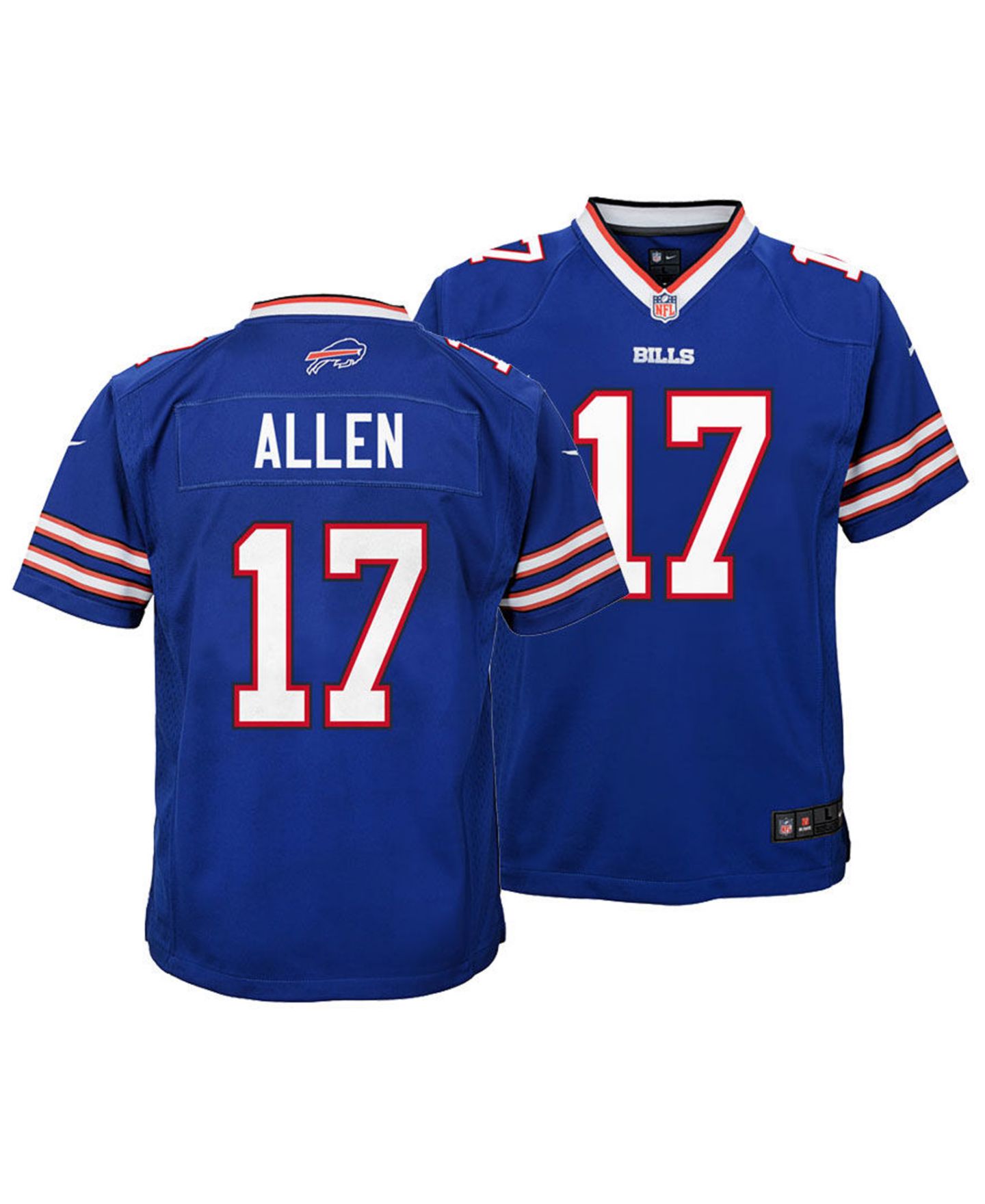 Детское джерси Nike Josh Allen Buffalo Bills Game, цвет: Синий — фото 1
