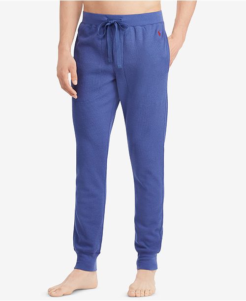 waffle knit joggers mens