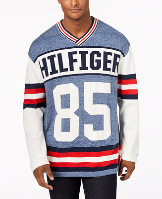 Tommy Hilfiger Men's Puck Logo V-Neck Sweater, Created for Macy's - Macy's