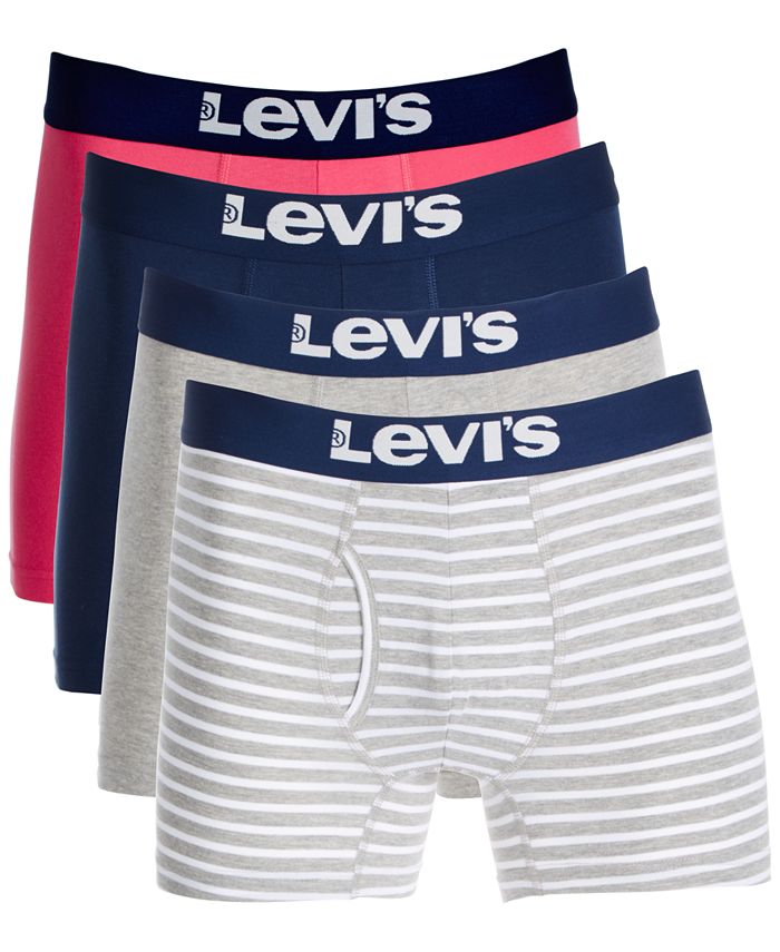 Levi's Men's 4-Pk. Stretch Boxer Briefs, Created for Macy's - Macy's