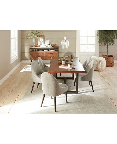 Furniture Everly Round Back Dining Chair Created For Macy S