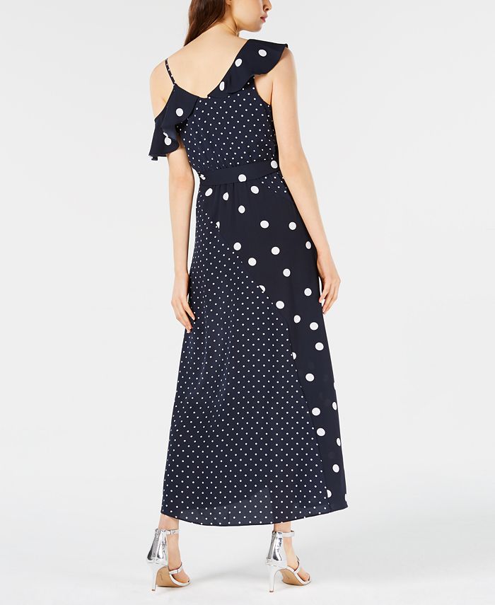 Bar III Mixed DotPrint Maxi Dress, Created for Macy's Macy's