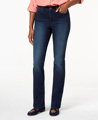 Charter Club Lexington Tummy Control Straight-Leg Jeans, Short Lengths,  Created for Macy's & Reviews - Jeans - Women - Macy's