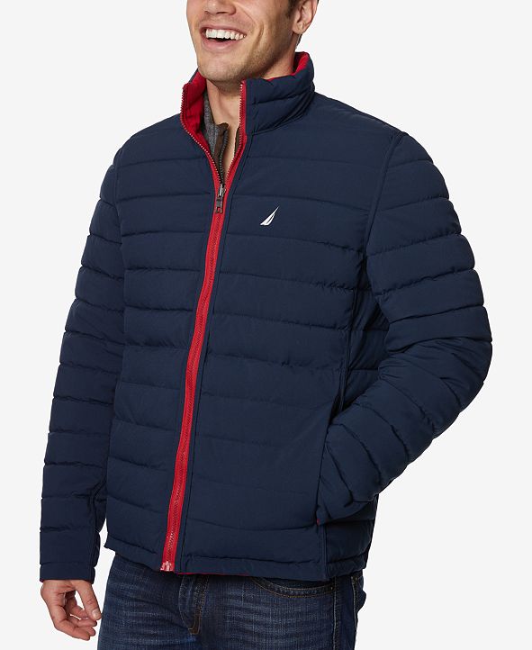 Nautica Men's Quilted Stretch Reversible Jacket & Reviews Coats & Jackets Men Macy's