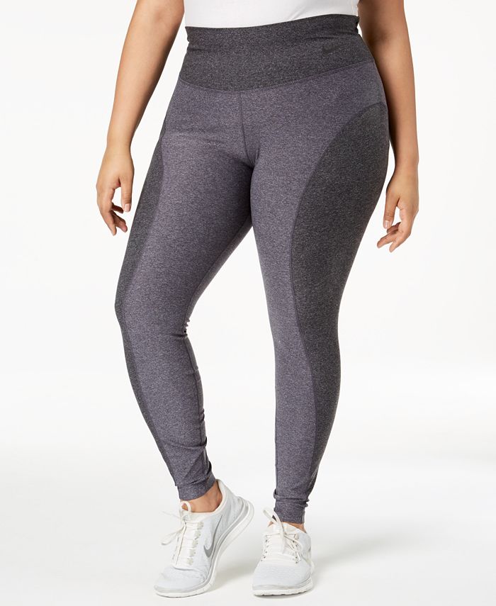 Nike Plus Size Colorblocked High-Waist Leggings - Macy's