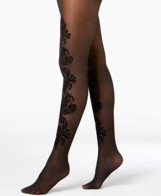 INC International Concepts - Paisley-Flocked Tights