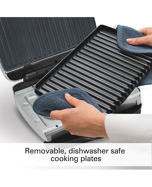 Hamilton Beach 90 sq. inch Non Stick Indoor Grill with Removable Grids