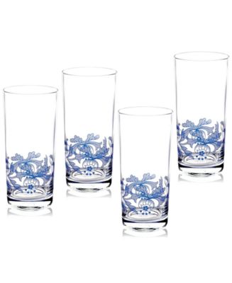Spode Blue Italian Wine Glasses, Set of 4 - Macy's