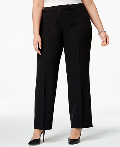Karen Scott Plus Size Knit Drawstring Pants, Created for Macy's - ShopStyle
