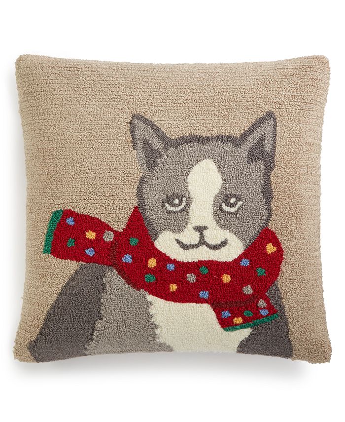 Martha Stewart Collection Warm Kitten 18" Square Decorative Pillow