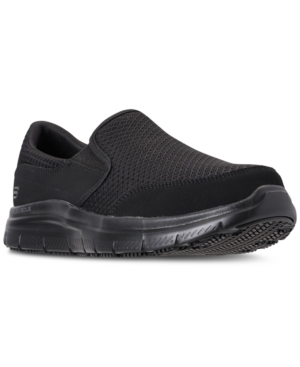 image of Skechers Men-s Work Relaxed Fit: Flex Advantage - McAllen Sr Slip Resistant Wide Width Casual Sneakers from Finish Line