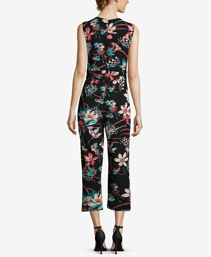 ECI Cropped FloralPrint Jumpsuit Macy's