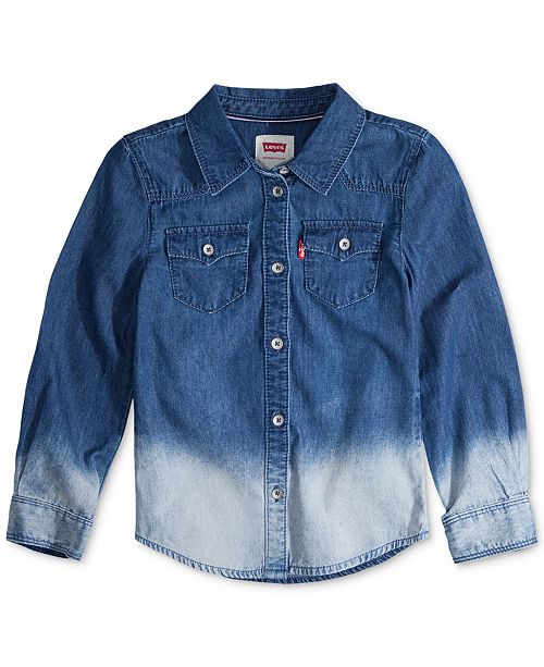 Levi S Toddler Girls Cotton Denim Western Shirt Reviews Shirts