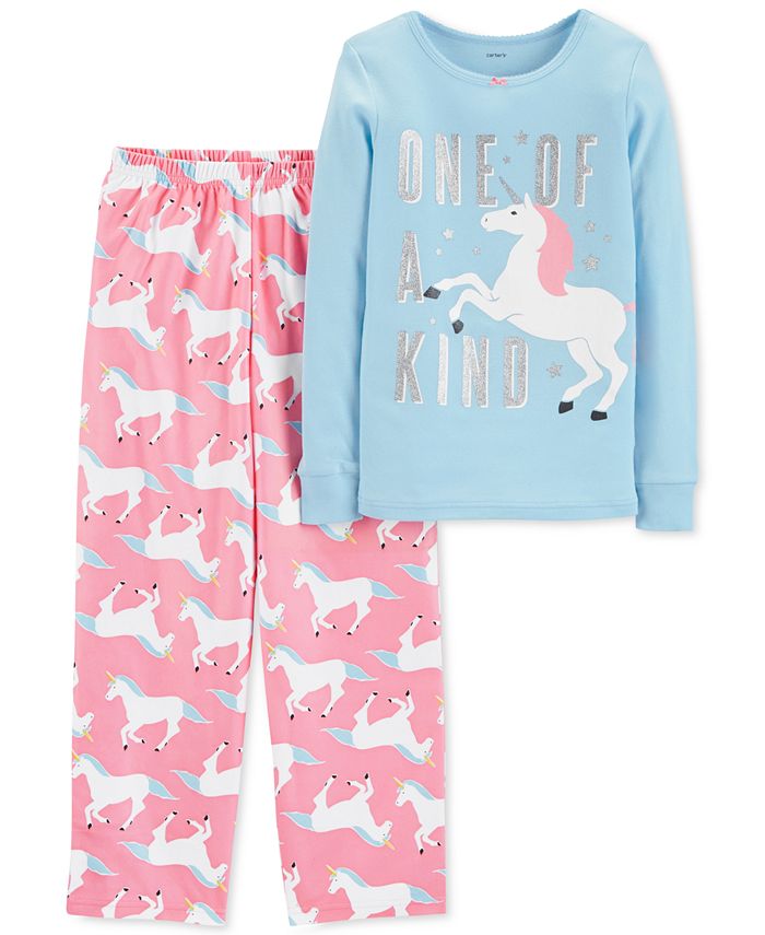 Carter's Little & Big Girls 2-Pc. Unicorn Pajama Set - Macy's