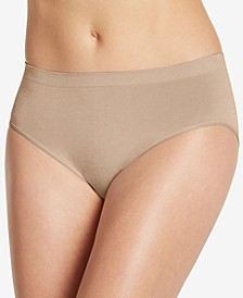 Smooth and Shine Seamfree Heathered Hi Cut Underwear 2188, available in extended sizes