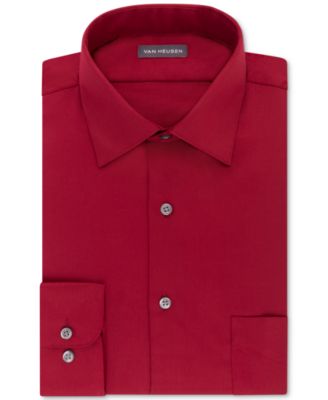 macy's red dress shirt