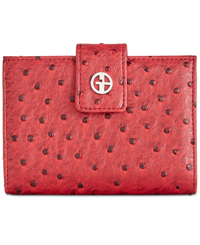 Giani Bernini Ostrich Embossed Index Wallet Created for Macy s
