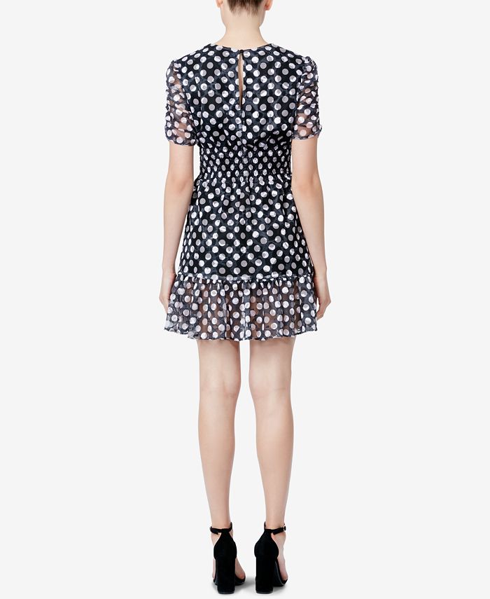 Betsey Johnson Polka Dot Dress Polka Dot Long Sleeve Dress Betsey Johnson  Polka Dot Wrap Dress