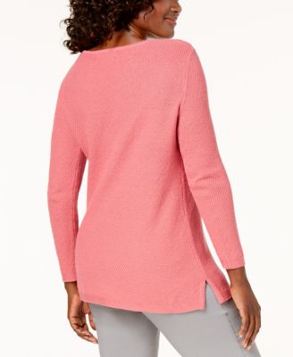 Karen Scott Cotton V-neck Sweater, Created For Macy's - Macy's