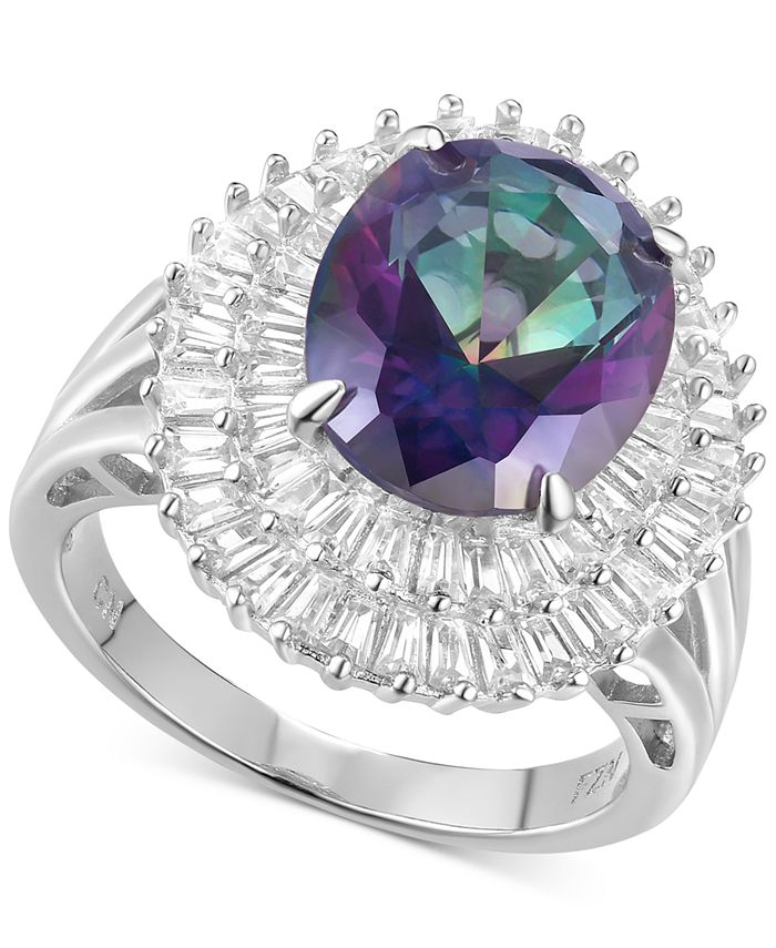 Macy's mystic top topaz ring