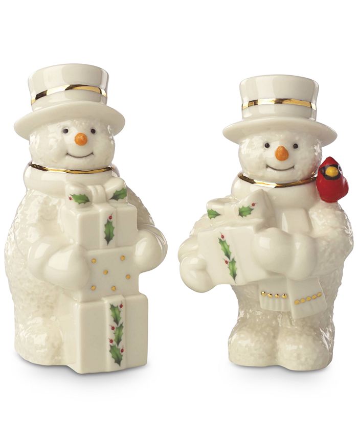 Lenox Christmas Salt And Pepper Shakers