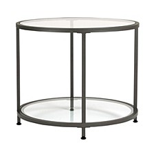 Camber Round Glass End Table